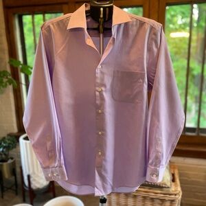 Joseph Abboud Men’s Purple Dress Shirt Classic Cut - 100% Egyptian Cotton - 16.5